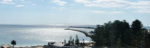 high view from the Skyview Wheel