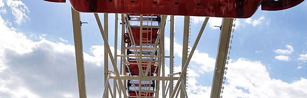 under gondola view skyview wheel